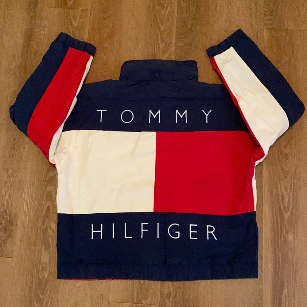 Vintage Tommy Hilfiger big flag reversible jacket